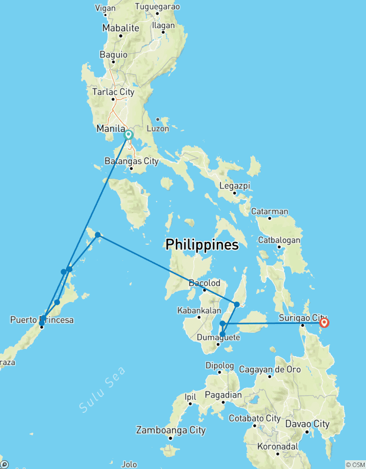 16 Tage Philippinen Entdeckung mit Siargao (Unabhängige Tour) Rundreise