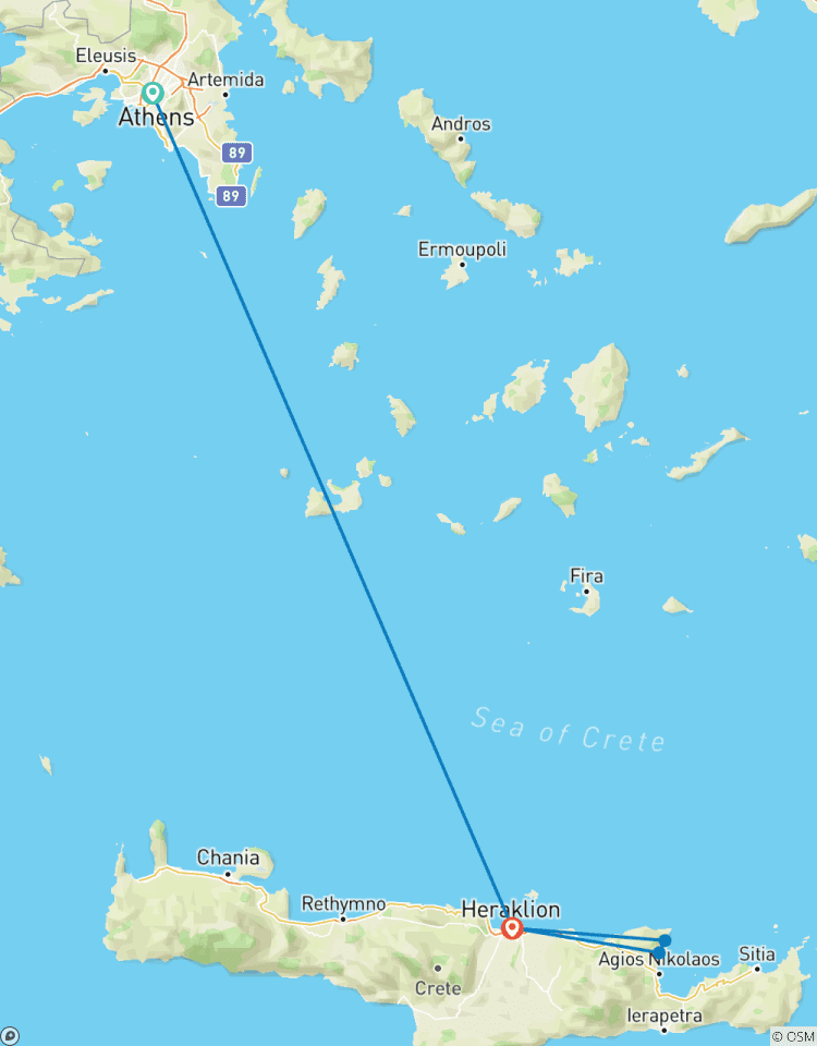 Zelfgeleide rondreis naar Athene & Kreta - 8 dagen-rondreis