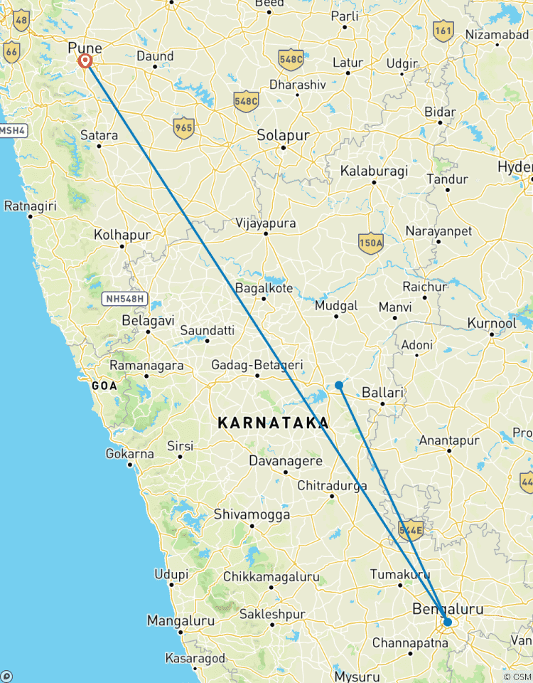 4-Day Private Trip to Hampi UNESCO Site From Pune with Flights Tour