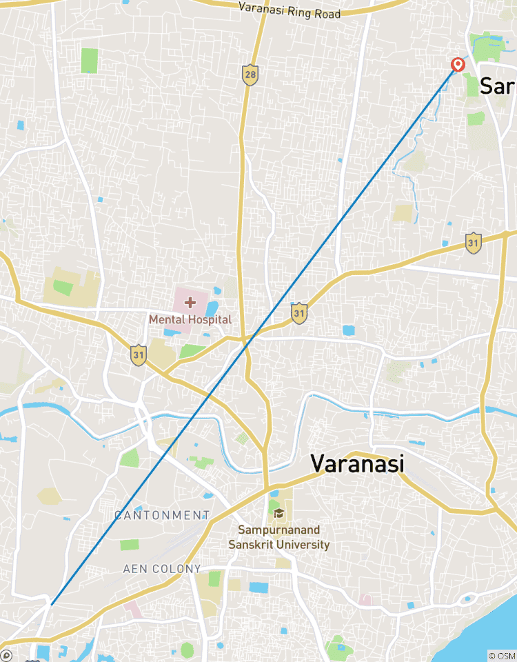 Voyage privé de 2 jours à Varanasi depuis Pune : Hôtels de luxe, vols et billets d\'avion. circuit
