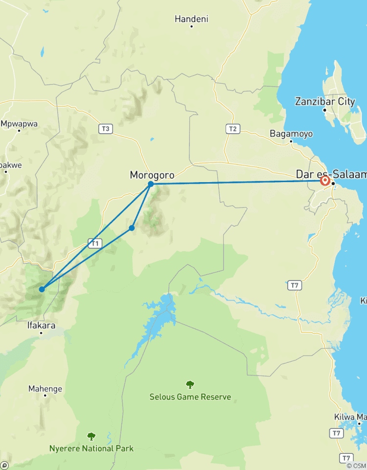 4 Tage Natursafari Mikumi NP und Udzungwa Mountain NP Rundreise