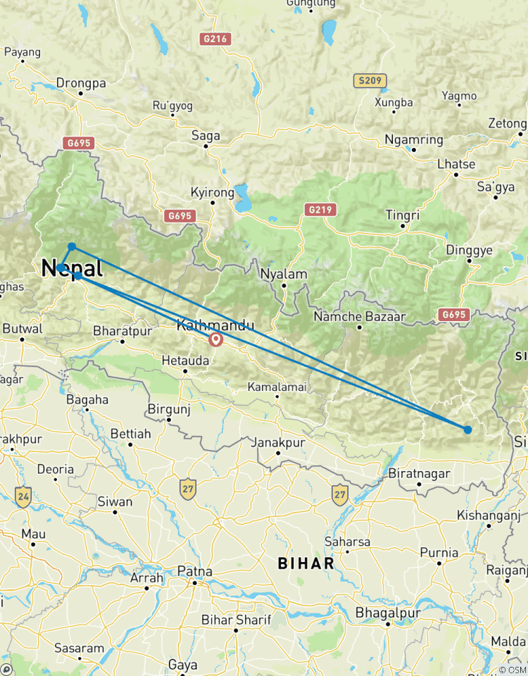 Circuito 8 días de excursionismo por el Mardi Himal