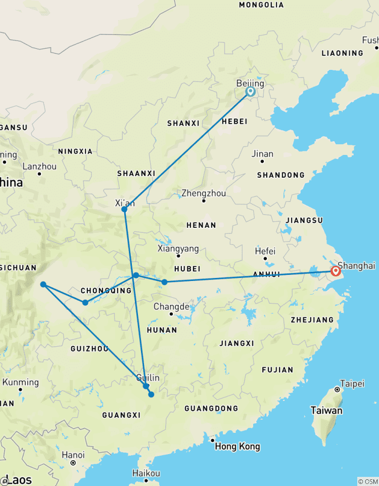 Circuit de 15 jours en petit groupe en Chine : Hôtels de luxe et croisière 5 étoiles sur le Yangtze, tout compris circuit
