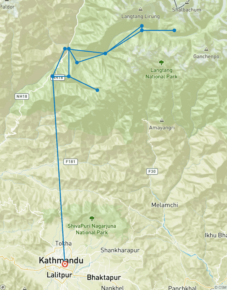 Langtang Gosainkunda Trek - 12 Tage Rundreise