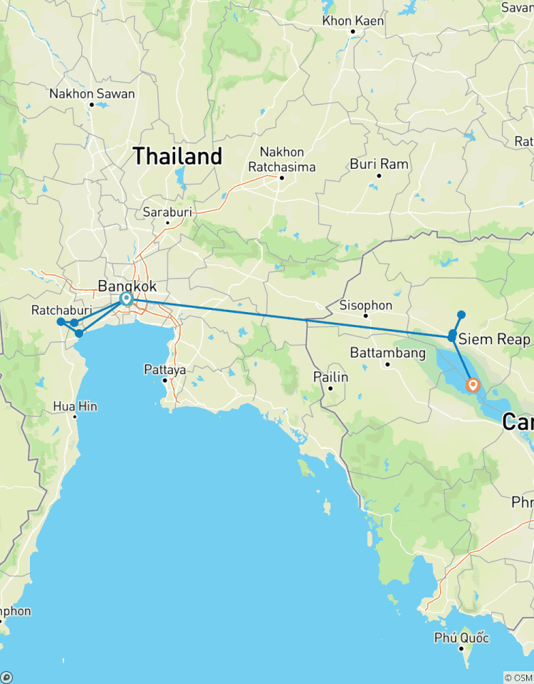 Das Wesentliche aus Bangkok & Siem Reap Rundreise