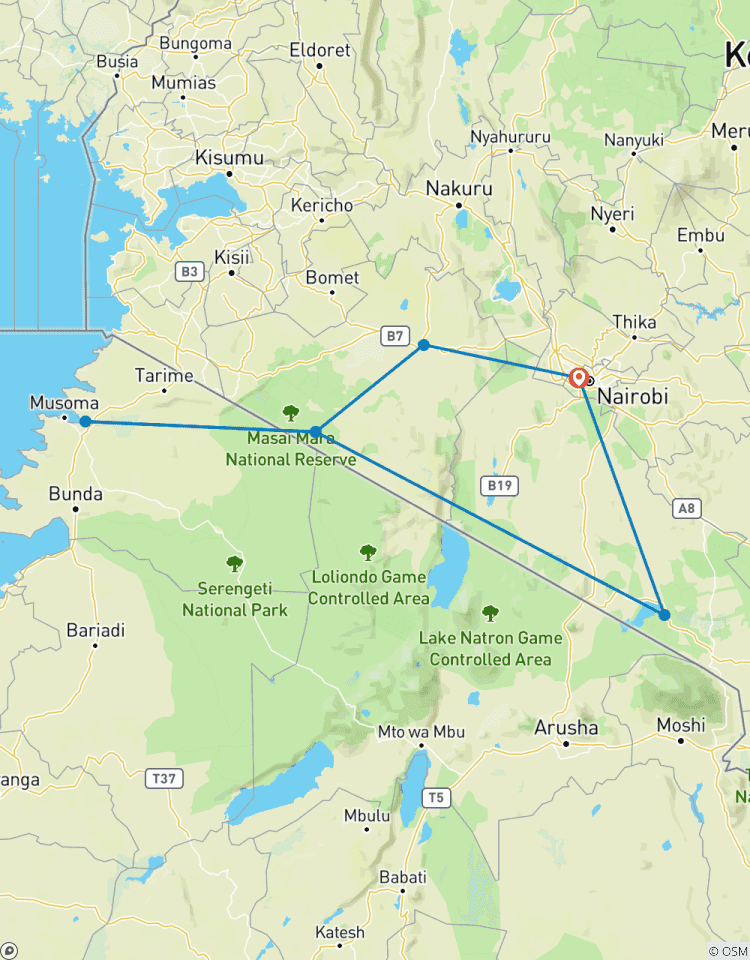 Circuito Safari de 5 días por el Masai Mara y Amboseli