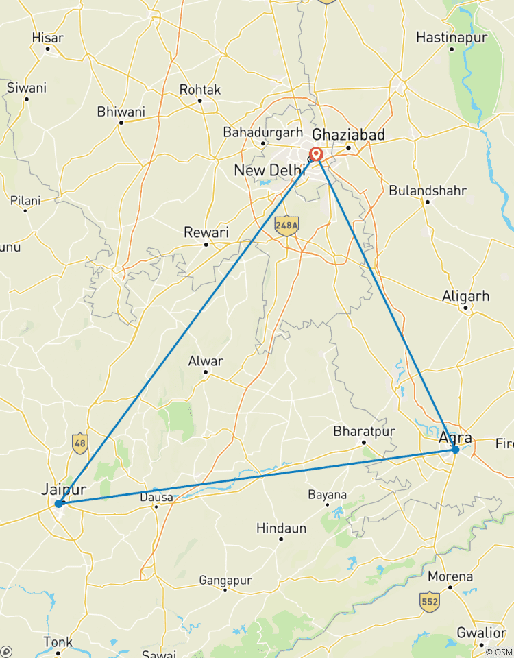 Circuito Circuito especial y más popular del triángulo de oro de la India - 5 días 4 noches