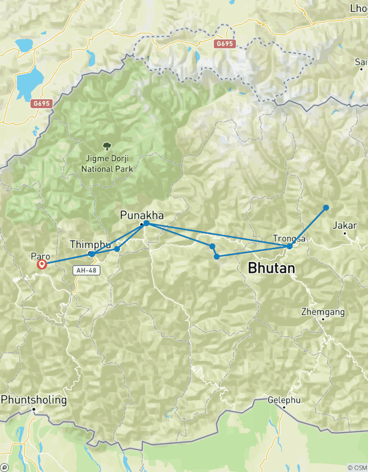 Voyage organisé au Bhoutan circuit