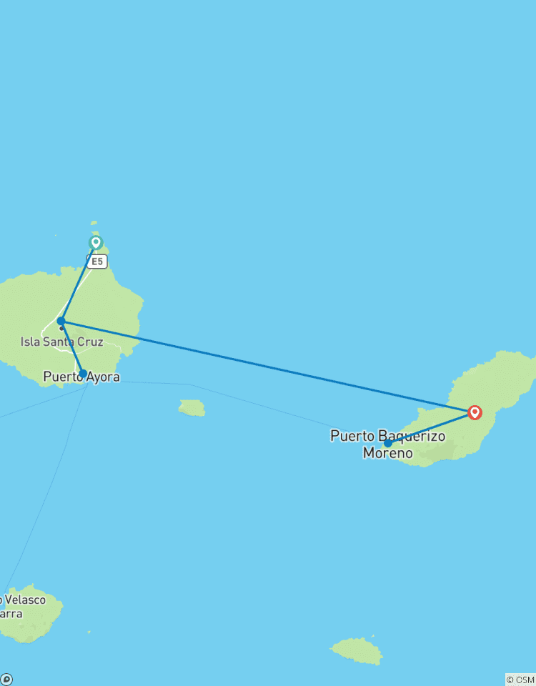 5 jours à Santa Cruz et San Cristobal circuit
