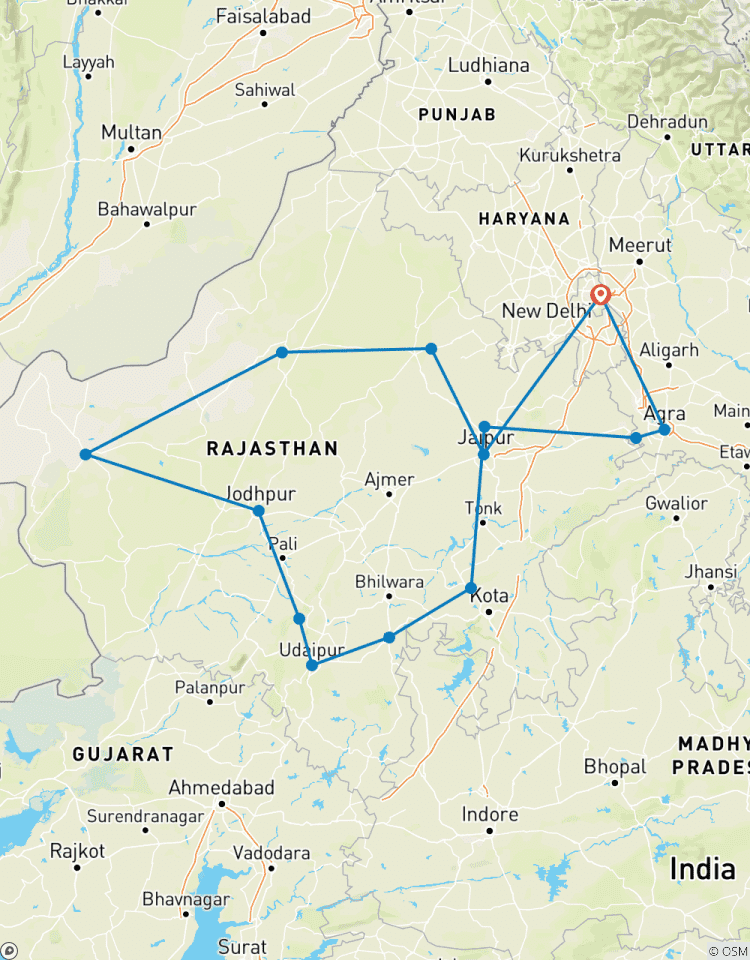 Rajasthan Heritage Tour with Delhi and Taj Mahal Tour