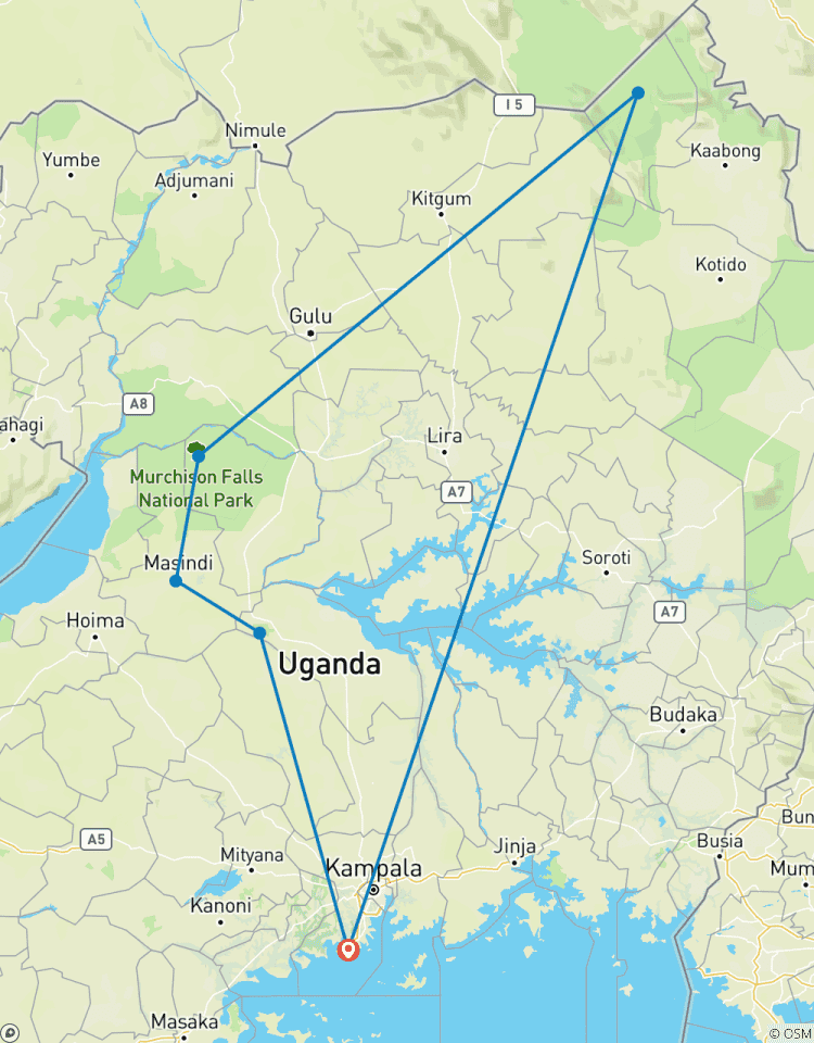 Sie Murchison Falls & Kidepo Valley Nationalpark Safari Rundreise