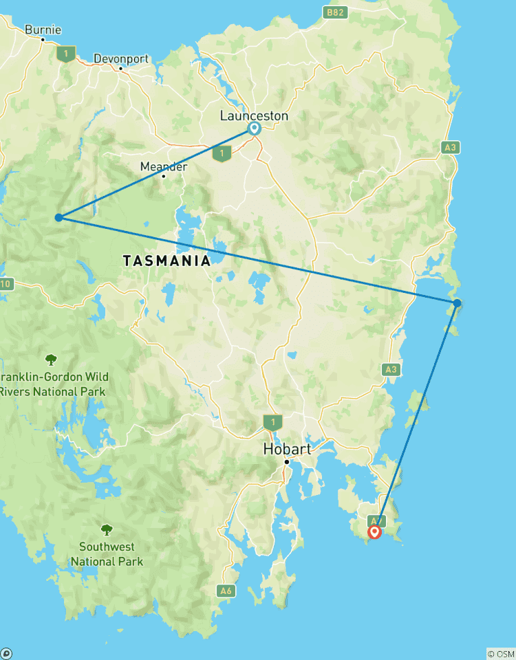 The BIG 3 Tasmania - Launceston to Hobart Tour