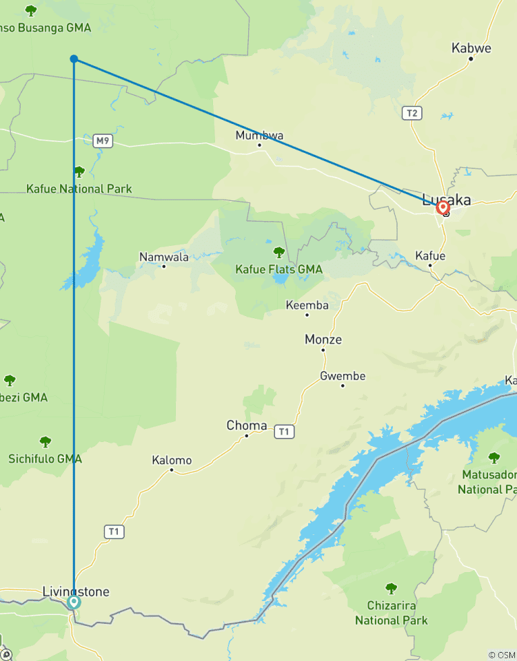 9 Days - Zambia: Enjoyable MWEZI Travel Expedition Safari Adventure Tour