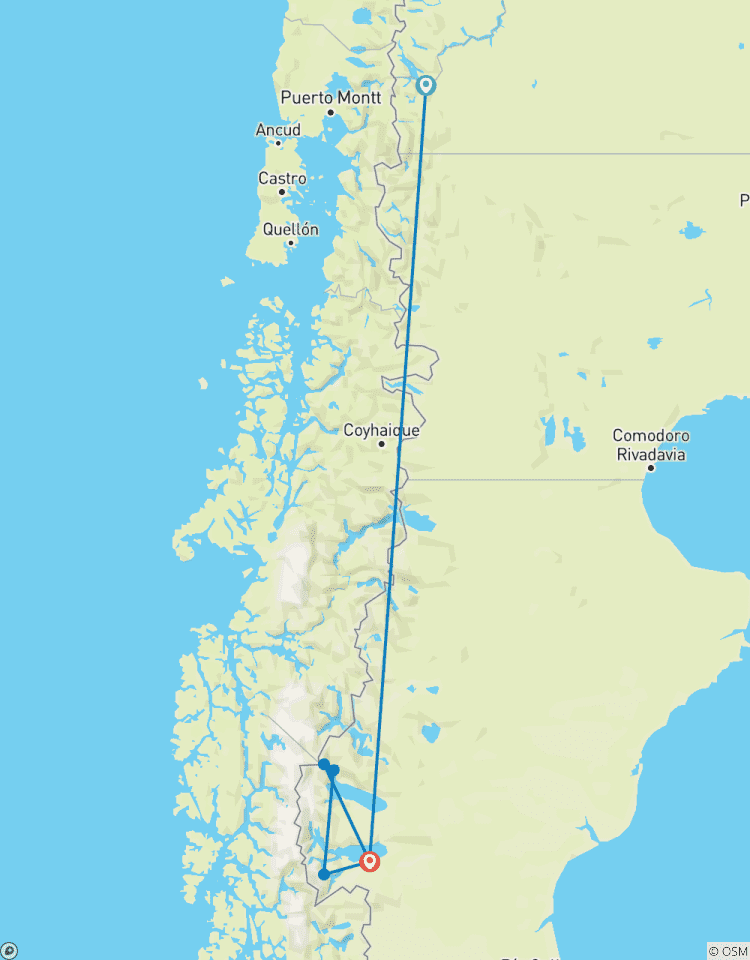 Patagonia Dreams: From Bariloche to the Icefields of El Calafate Tour