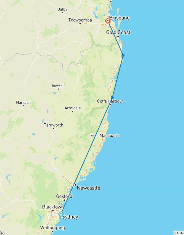L\'expérience de Sydney à Brisbane : Bushwalks et surf circuit