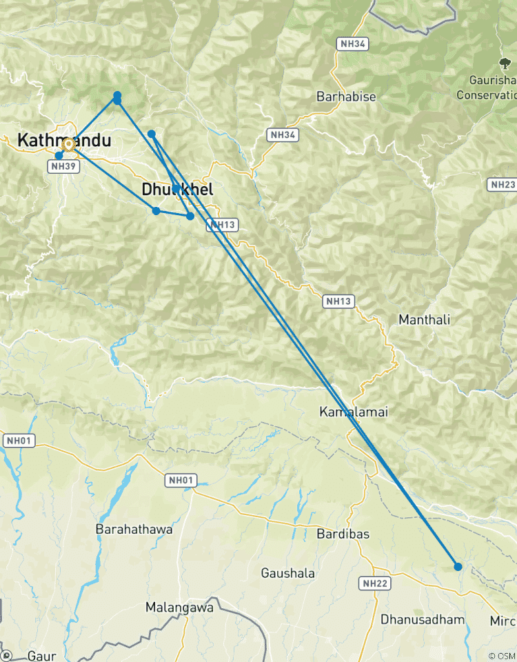 Nagarkot Dhulikhel Namobuddha Trek - 7 jours circuit