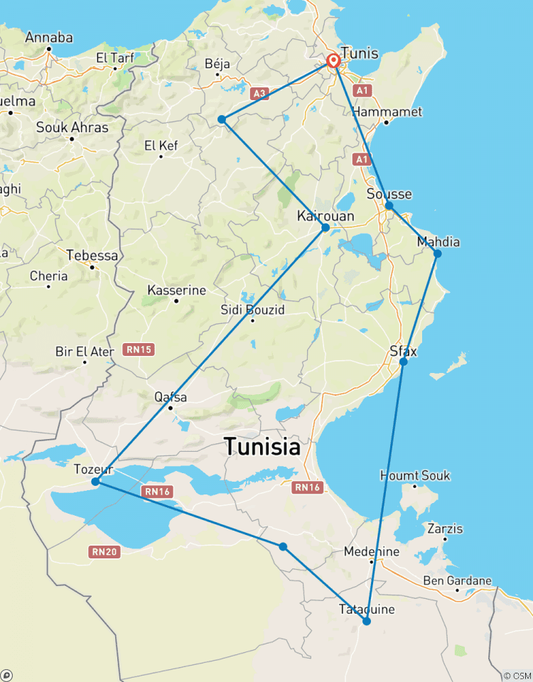 The Grand Tour of Tunisia Tour
