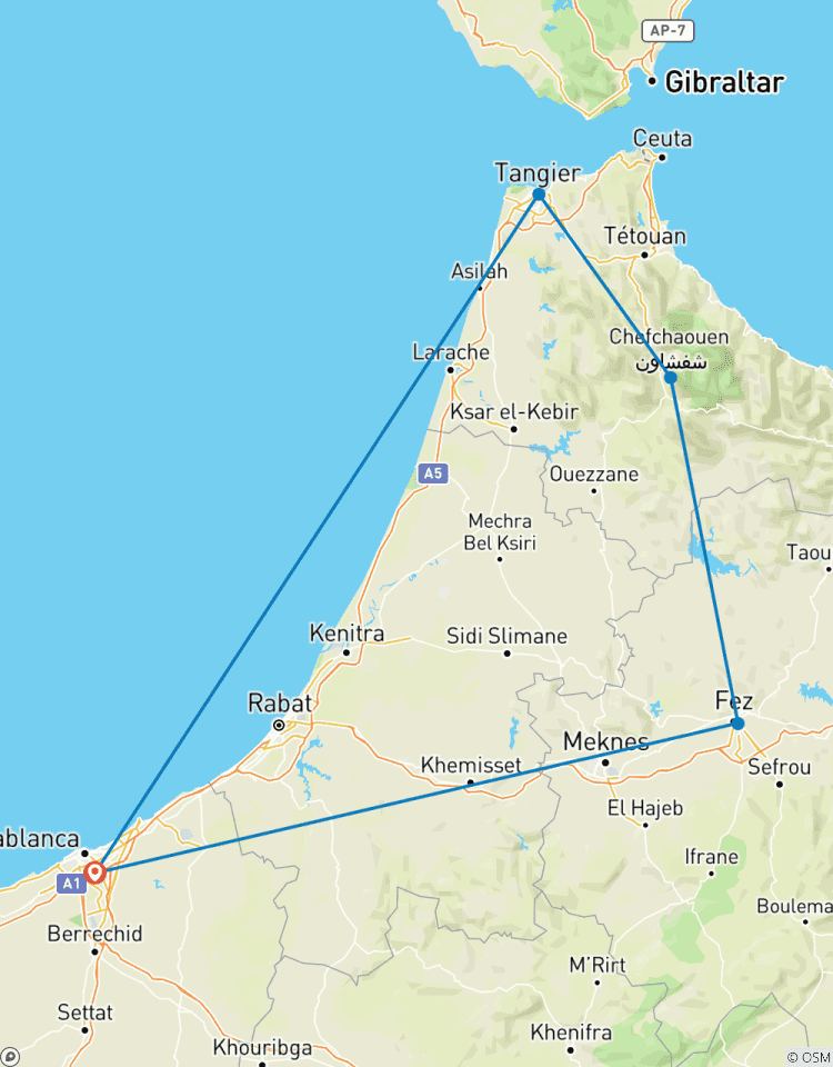 Casablanca nach Tanger - 8 Tage Rundreise