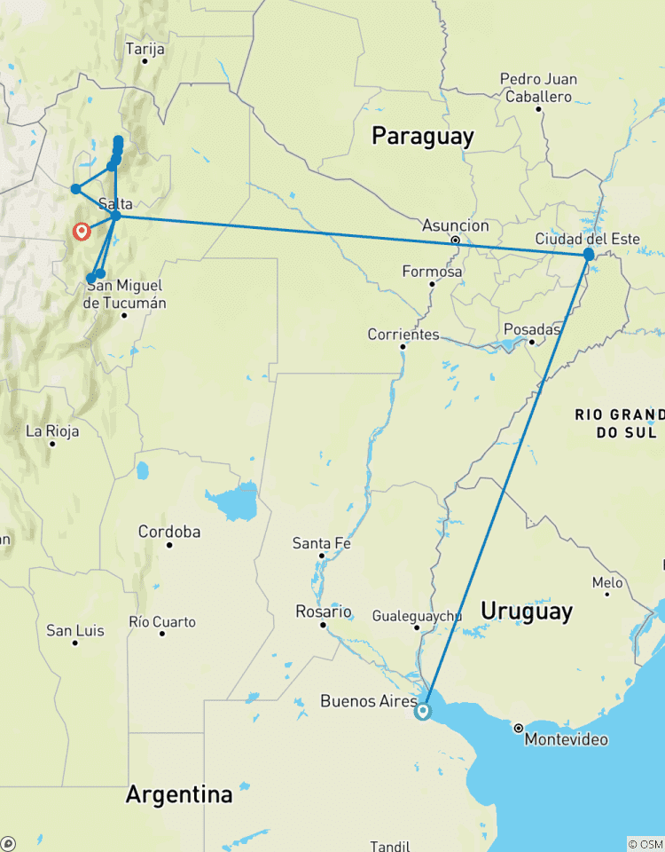 City, Jungle & Mountains: Buenos Aires, Iguazú & Salta Tour