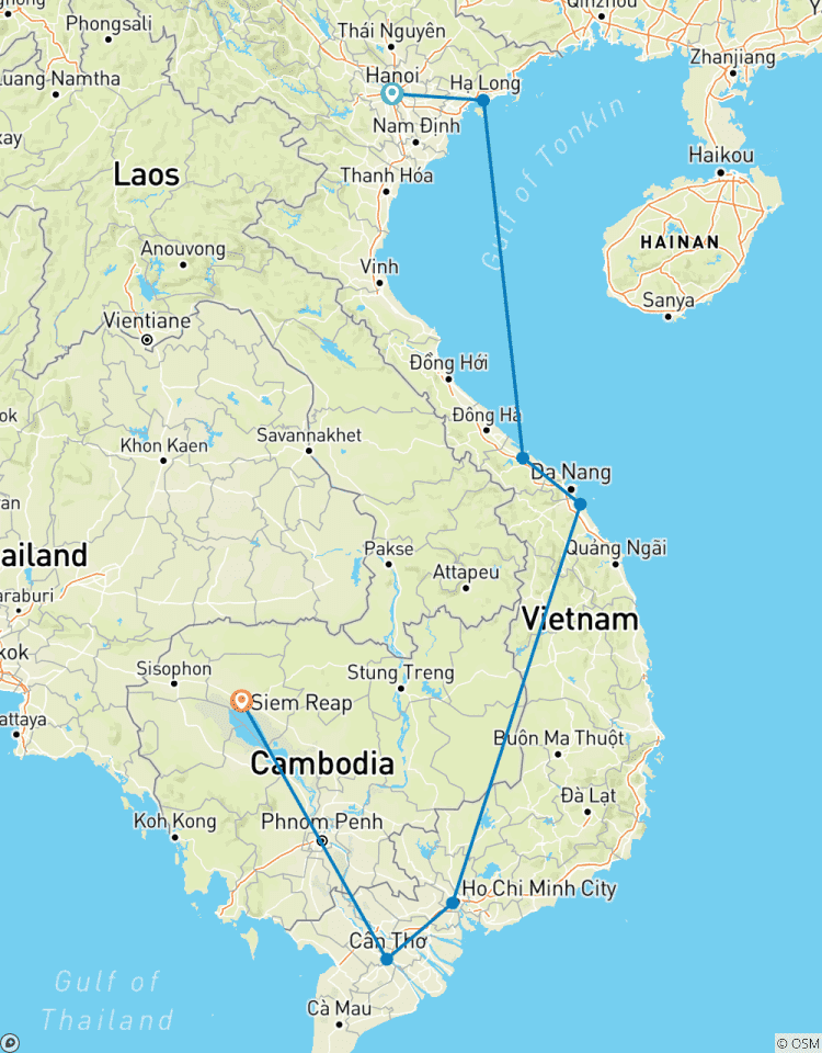 Découverte du Vietnam et du Cambodge 12 jours 11 nuits circuit