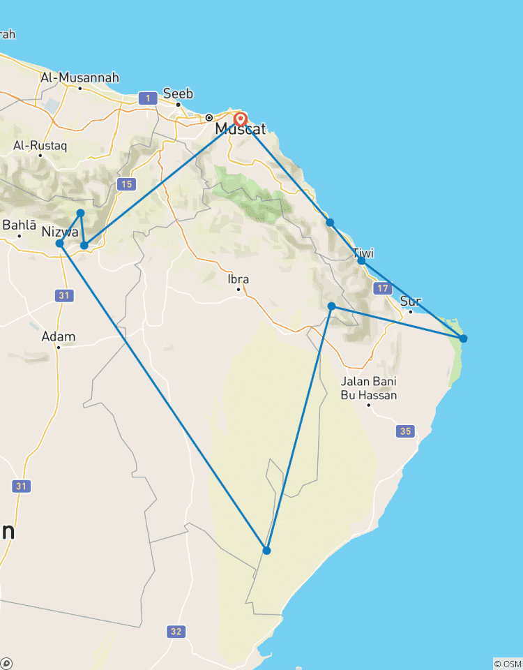 Sie die Magie des Oman Rundreise