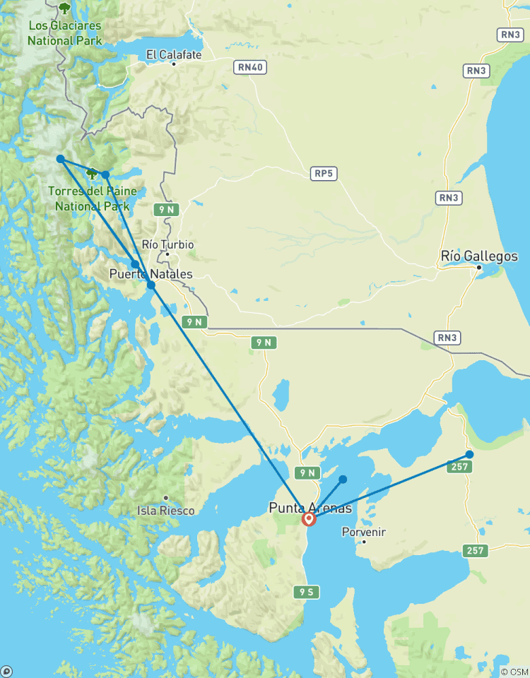 Patagonië: Aan het einde van de wereld (9Dagen/8Nachten)-rondreis