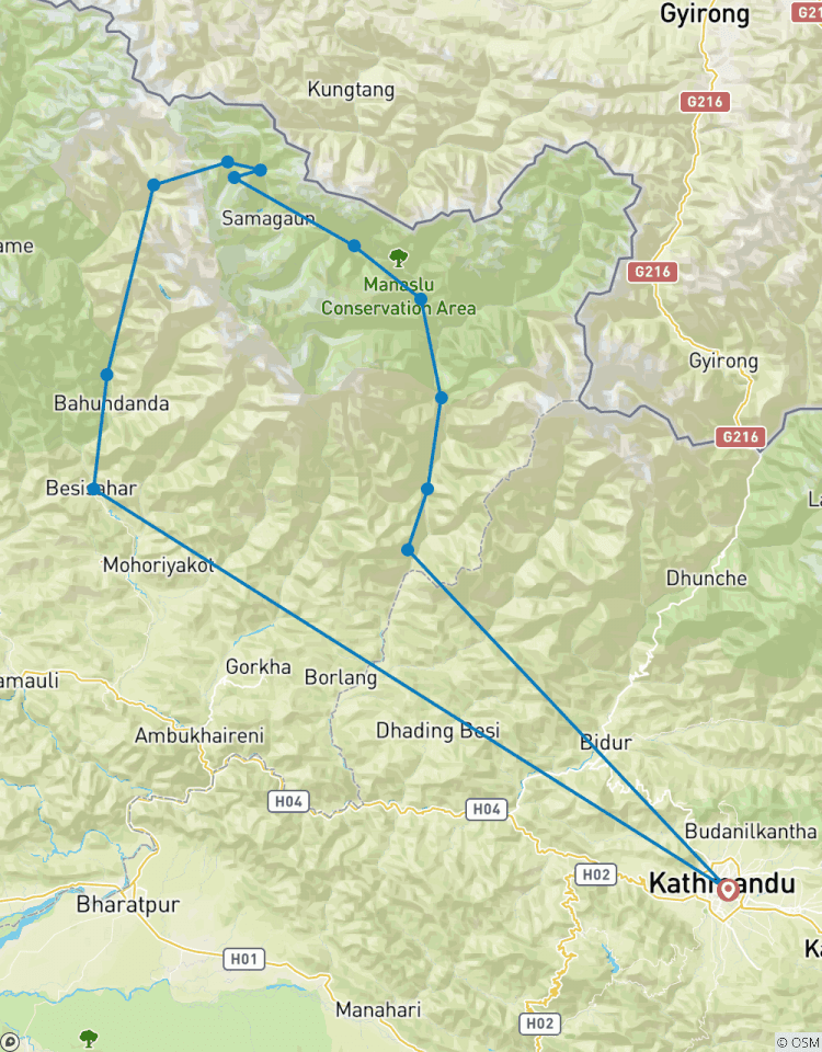 Manaslu Circuit Trekkingreise Rundreise