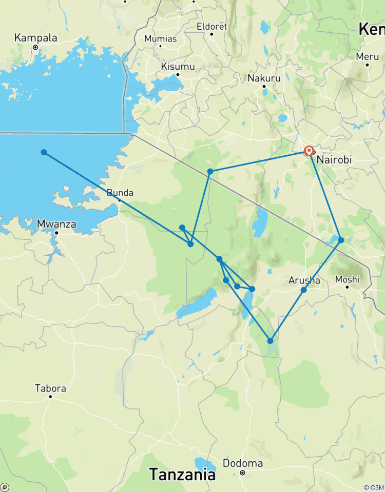 Circuito Safari de 11 días por lo mejor de África oriental