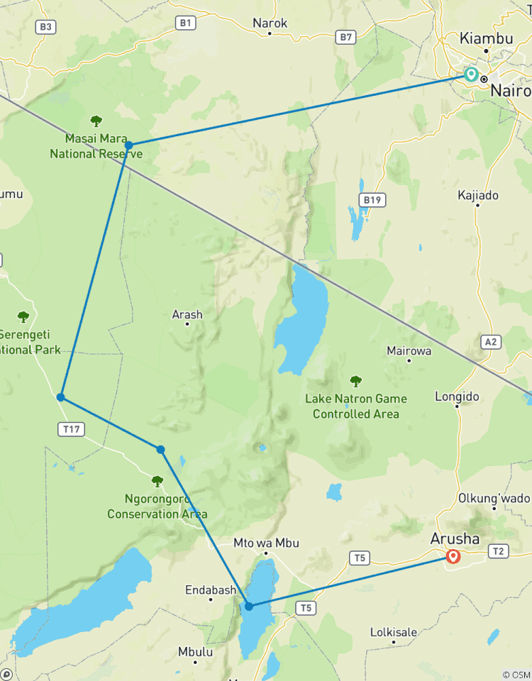 Circuito Safari exclusivo de 6 días por Kenia y Tanzania