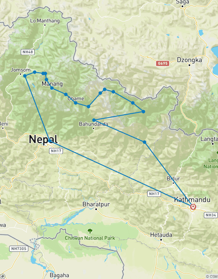 Manaslu und Annapurna Circuit Reise | 18 Tage Trek Rundreise