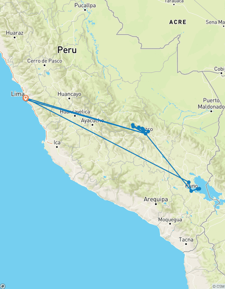 10/09 Geheimnisvolles Peru- Lima Cusco Machu Picchu Titicacasee Privatreise Rundreise
