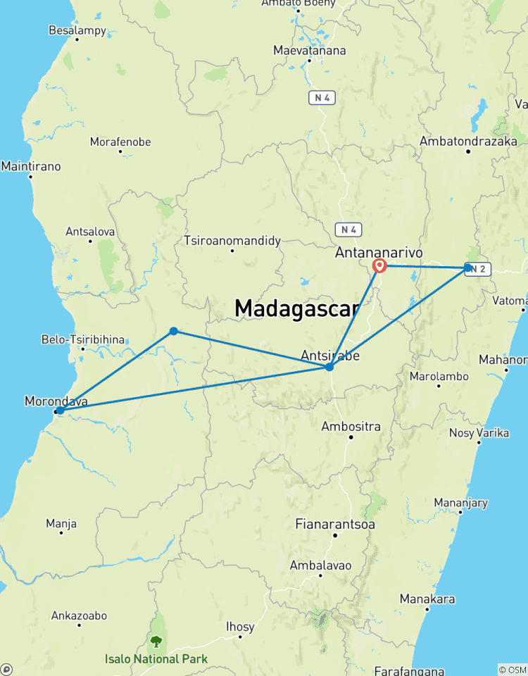 Circuito Circuito de 9 días por Madagascar: Baobabs y lémures