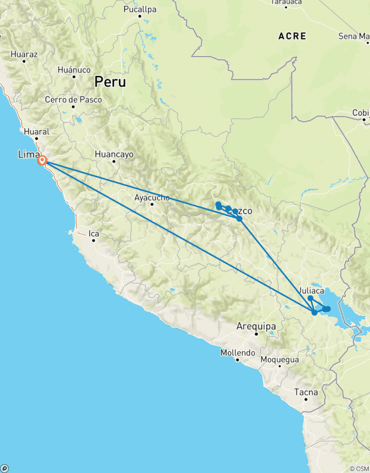 10/09 Lima, Cusco, Machu Picchu, Lake Titicaca, Puno (Small Group) Tour