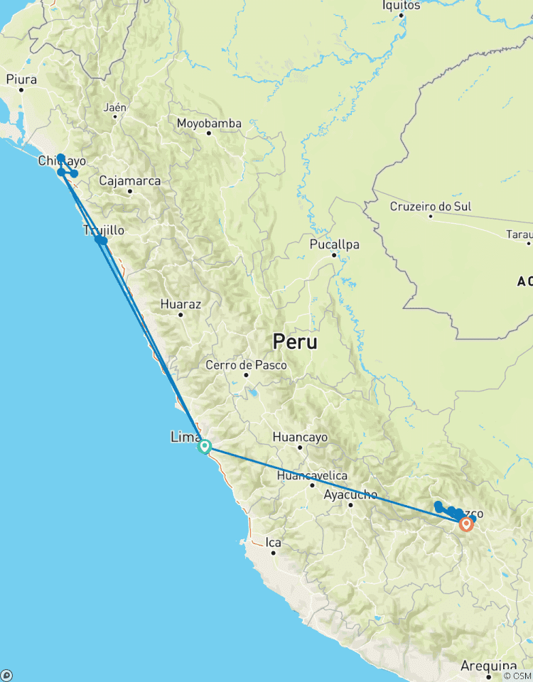 10/09 Lima, Chan Chan, Chiclayo, Sipan, Machu Picchu (Small Group Tours) Tour