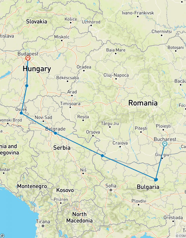 Passage to Eastern Europe Bucharest to Budapest Tour
