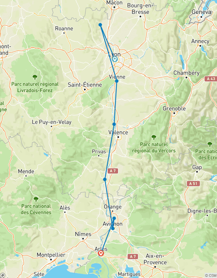 Lyon & Provence (Lyon nach Avignon) Rundreise