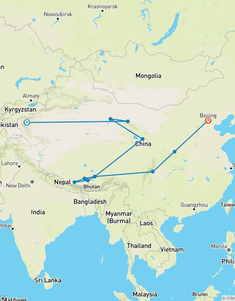Kashgar To Beijing (23 Days) Tour