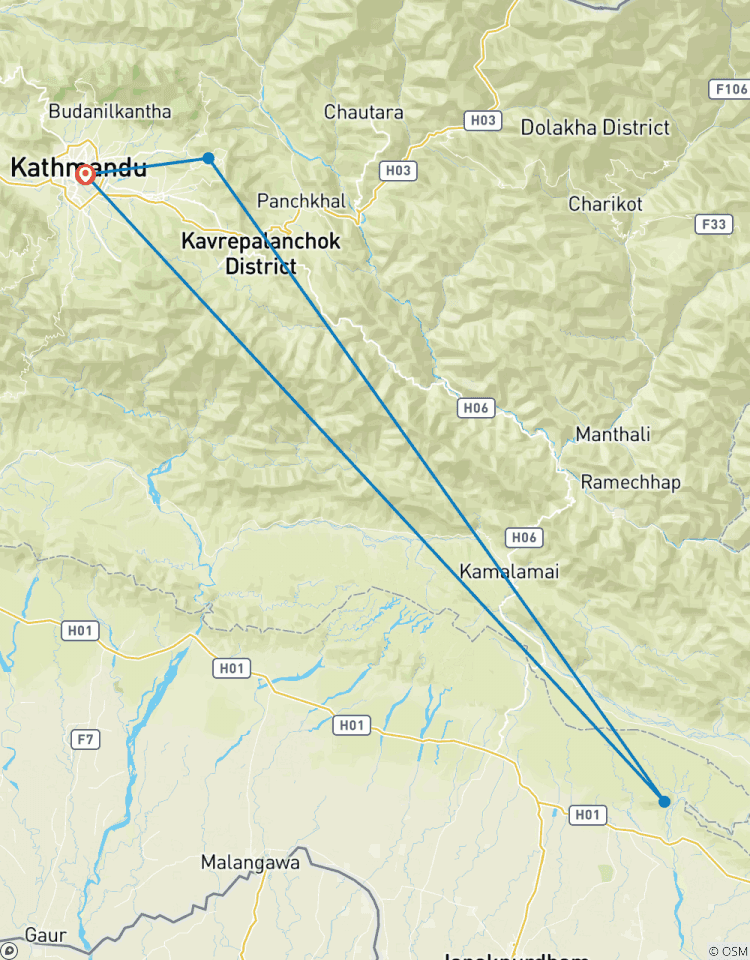 Circuito Chisapani Nagarkot 3 días de excursionismo