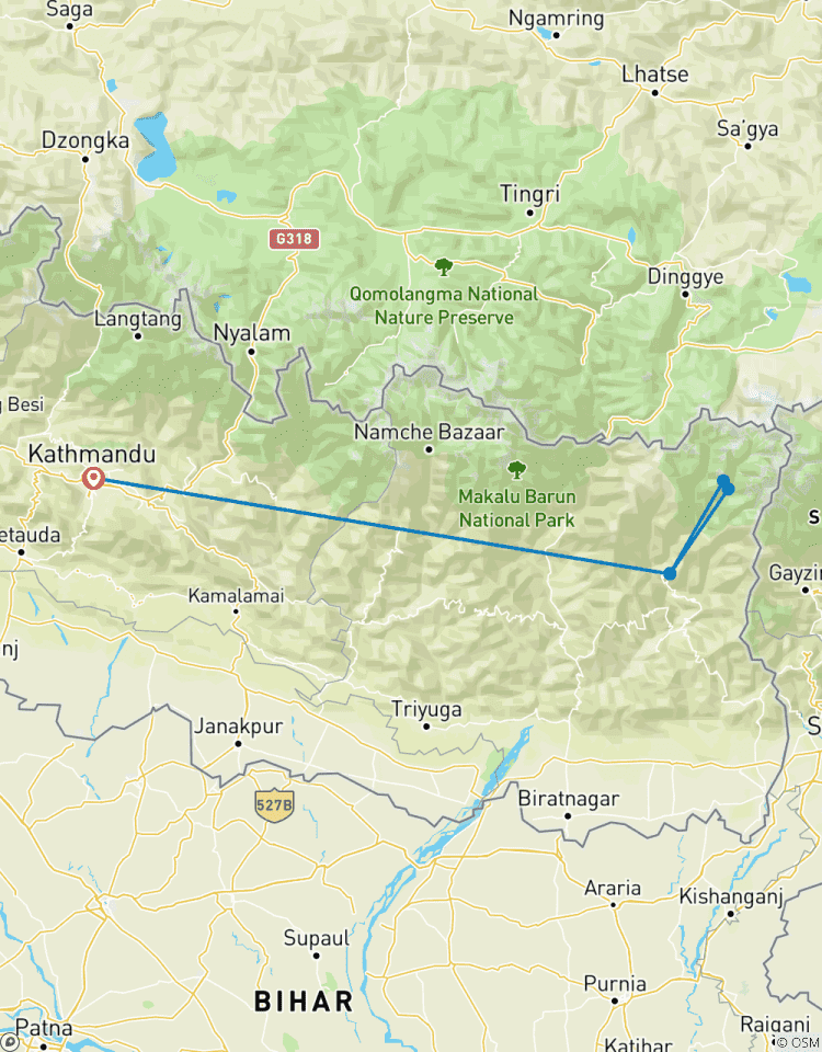 Kanchenjunga Base Camp Trek-Süd (Offiziell) Rundreise
