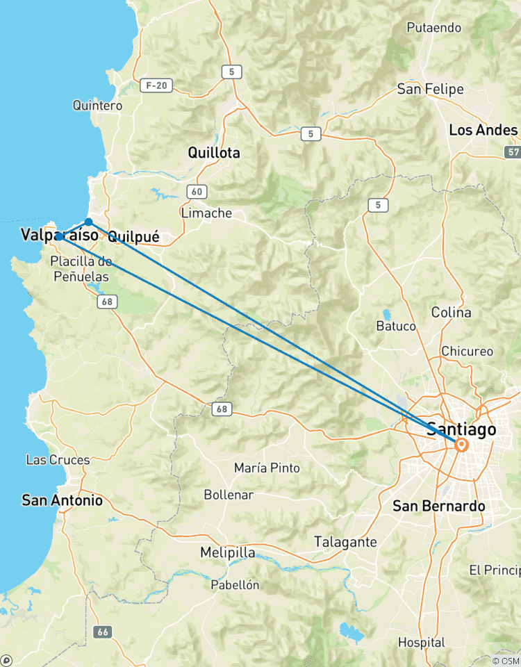 City & Sea: Santiago, Valparaíso & Viña Tour