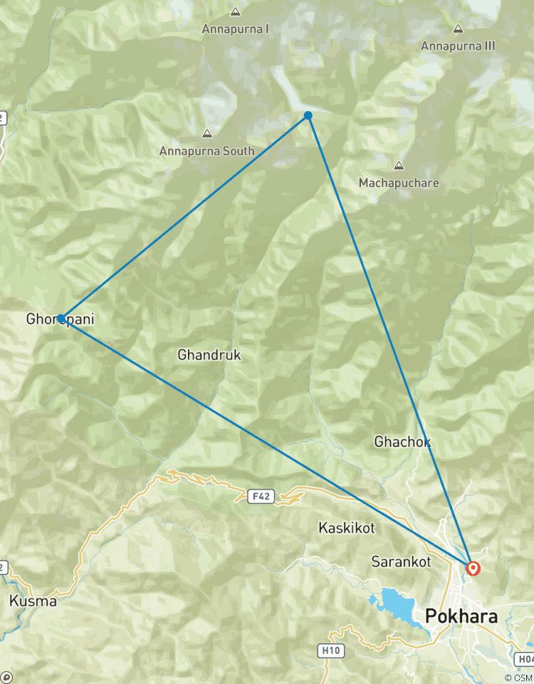 Circuito Caminata corta Annapurna vistas 4 días