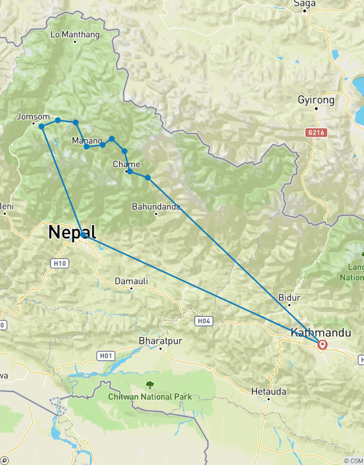 Col de Nar Phu Kangla avec le trek de l\'Annapurna - 17 jours circuit