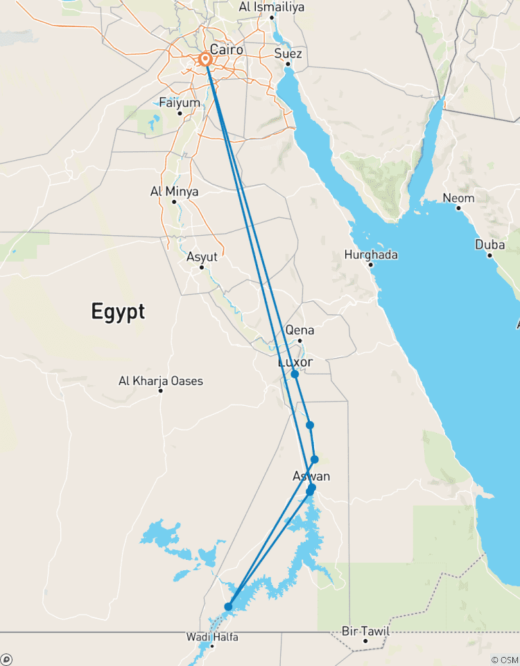 Circuito 4 Días - 3 Noches Crucero 5 Estrellas por el Nilo desde El Cairo en Vuelo