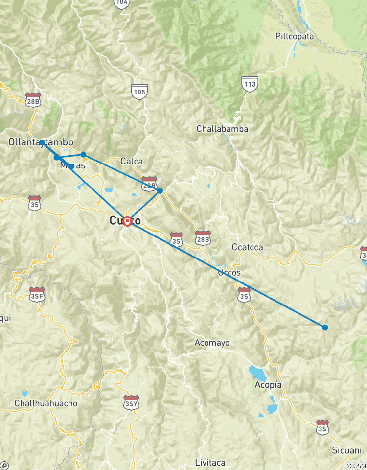 Petite Trek sur le Chemin Inca, Vallée Sacrée, avec la Montagne Arc- en- ciel circuit