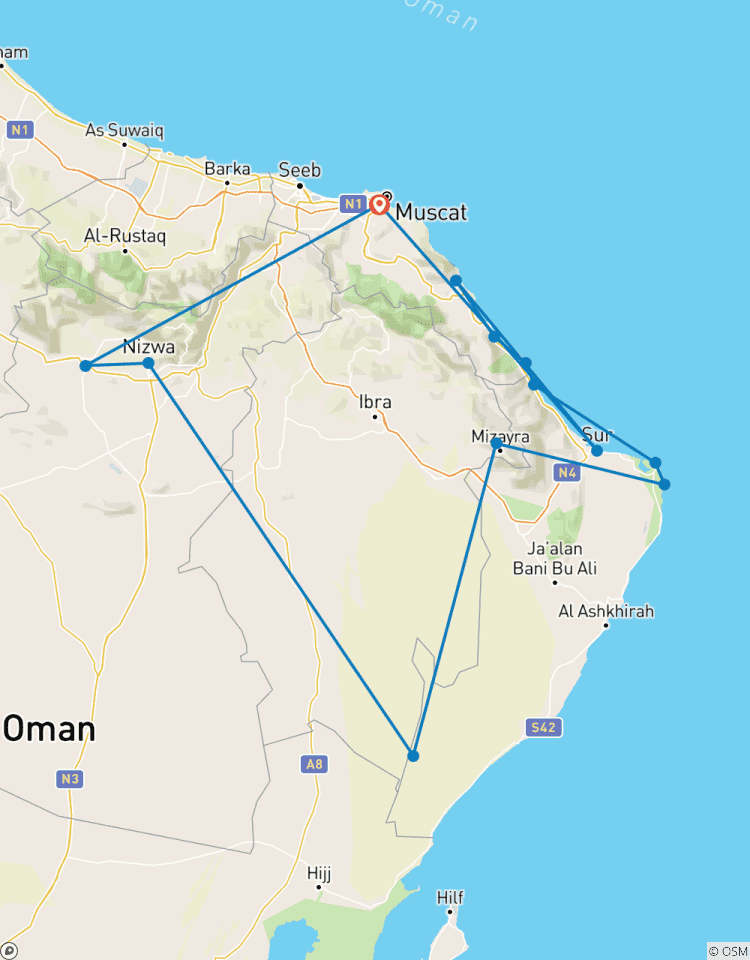 Beauté du Sultanat 3 jours - Oman Tour Package circuit