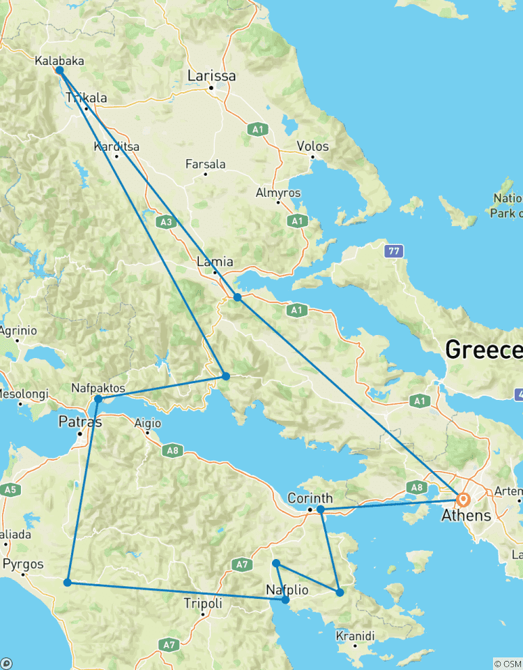 4-Day Private Heritage Tour, Mycenae, Olympia, Delphi, Meteora Tour
