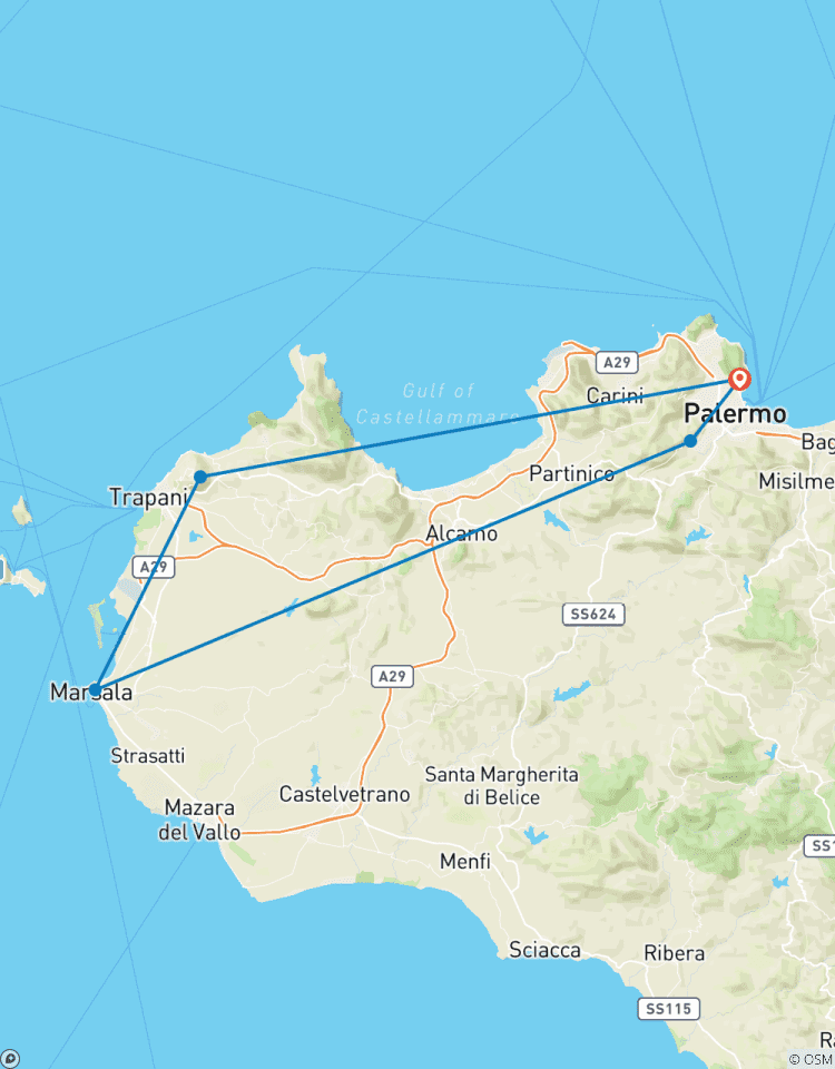 Circuito Circuito por Palermo y las Islas Égadas
