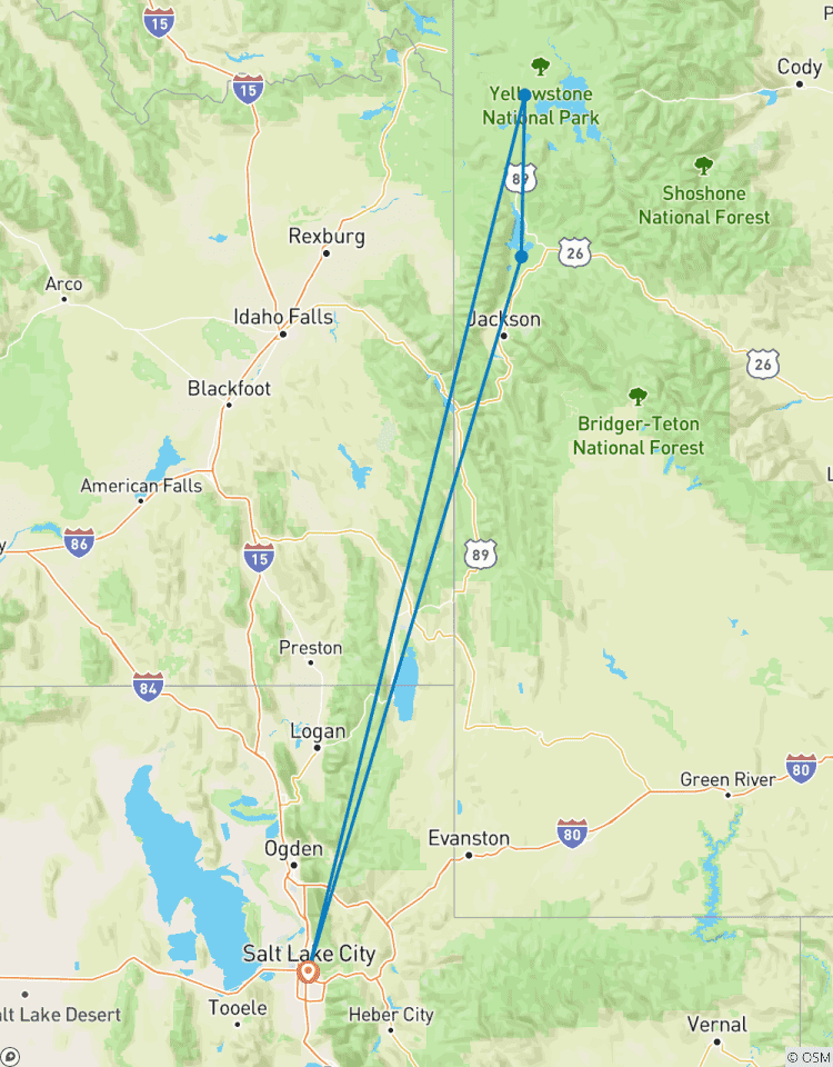 4-daagse Yellowstone en Tetons diepgaande rondreis vanuit Salt Lake City met kleine groep-rondreis