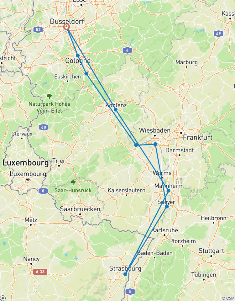Christmas and New Year Rhine cruise: Dusseldorf - Dusseldorf - MS Vista Rio Tour