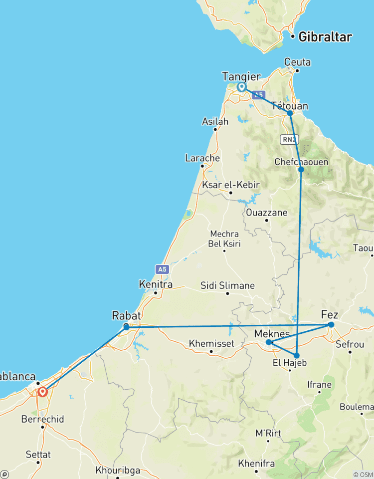 Circuito Norte de Marruecos - desde Tánger - 6 días
